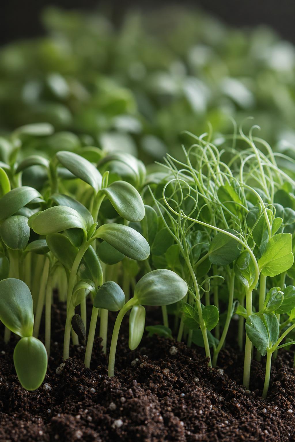 Premium organic microgreens